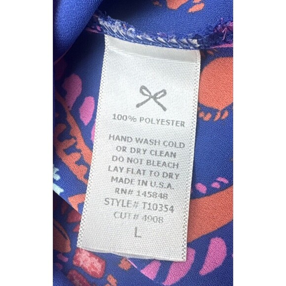 Everly Anthropologie Colorful PAISLEY FLORAL Flowy Polyester Tank Top Size Large - Picture 8 of 10